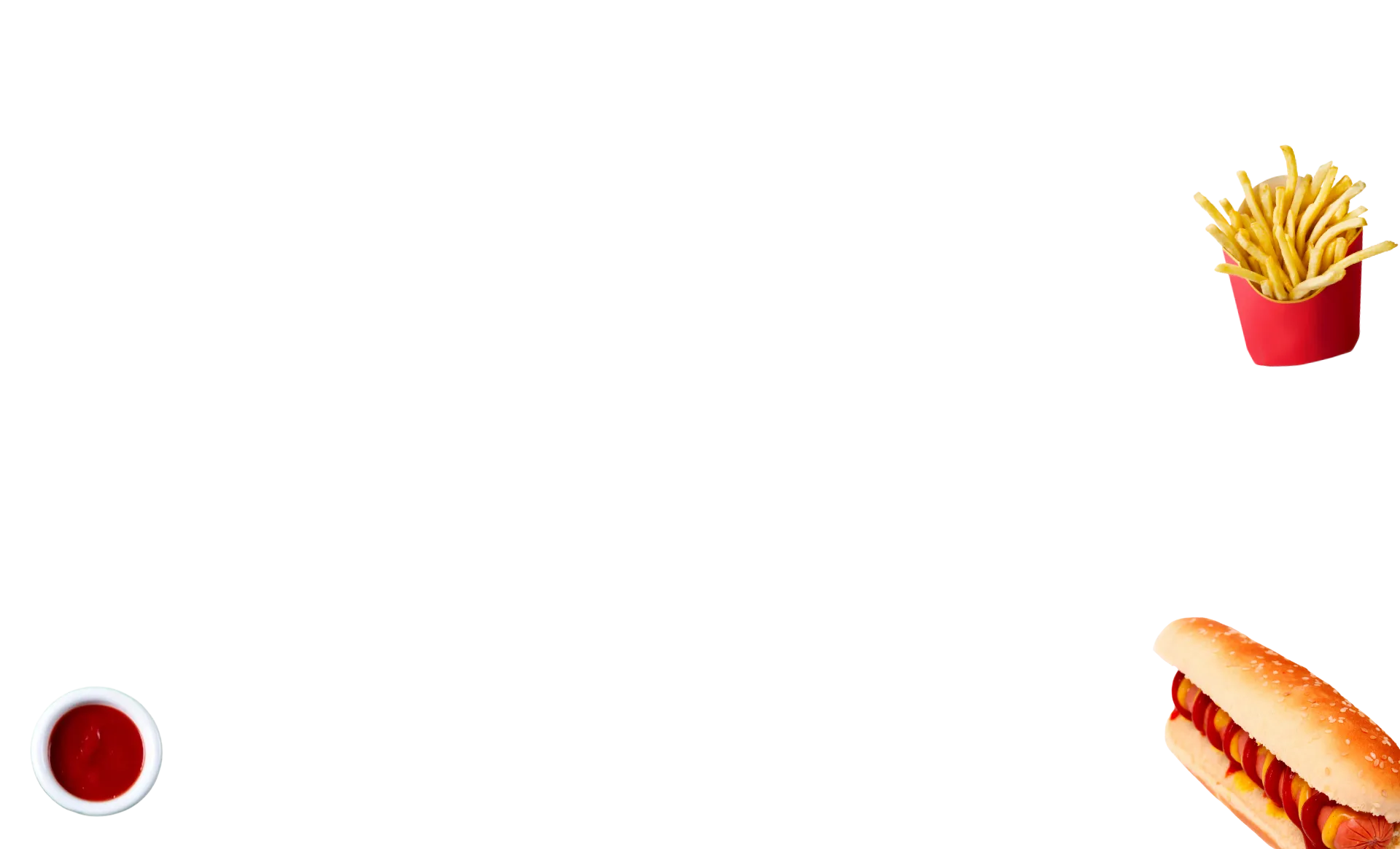 White bg with hot dog wally